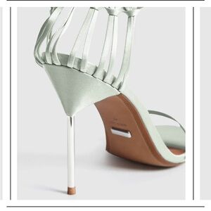 New Reiss Zhane Satin Strappy Sandals EU 37